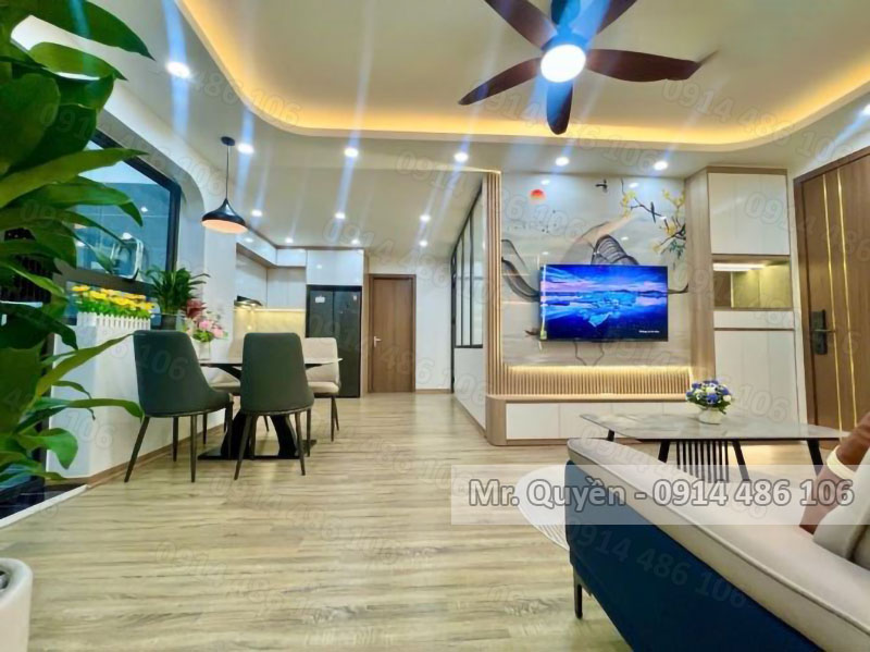 Bán căn góc chung cư bắc Linh Đàm, 76m2, 3 ngủ, nội thất đẹp, 5 tỷ