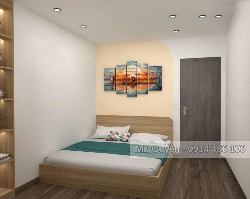 Bán căn hộ view hồ Linh Đàm, DT 47m2, 2PN, full nội thất