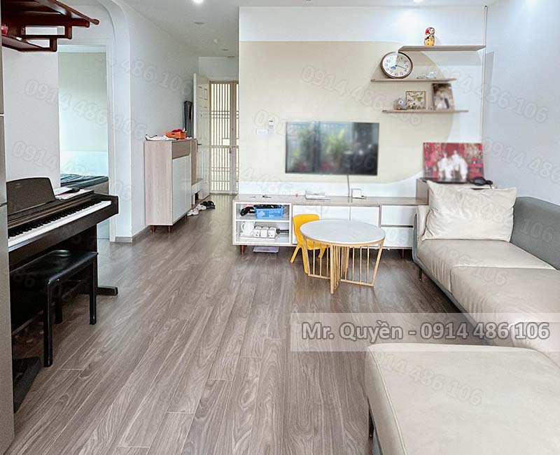 Bán căn góc HH2C Linh Đàm, DT 76m2, full nội thất, chỉ 4 tỷ