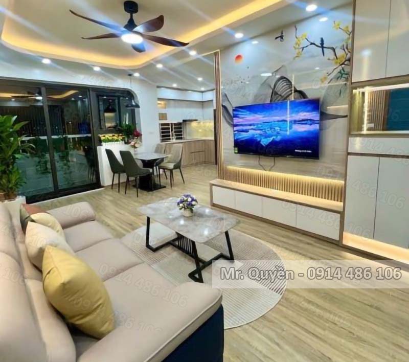 Căn hộ CT1-X2 Bắc Linh Đàm 72m², 3PN, full nội thất cao cấp, giá 4.5 tỷ