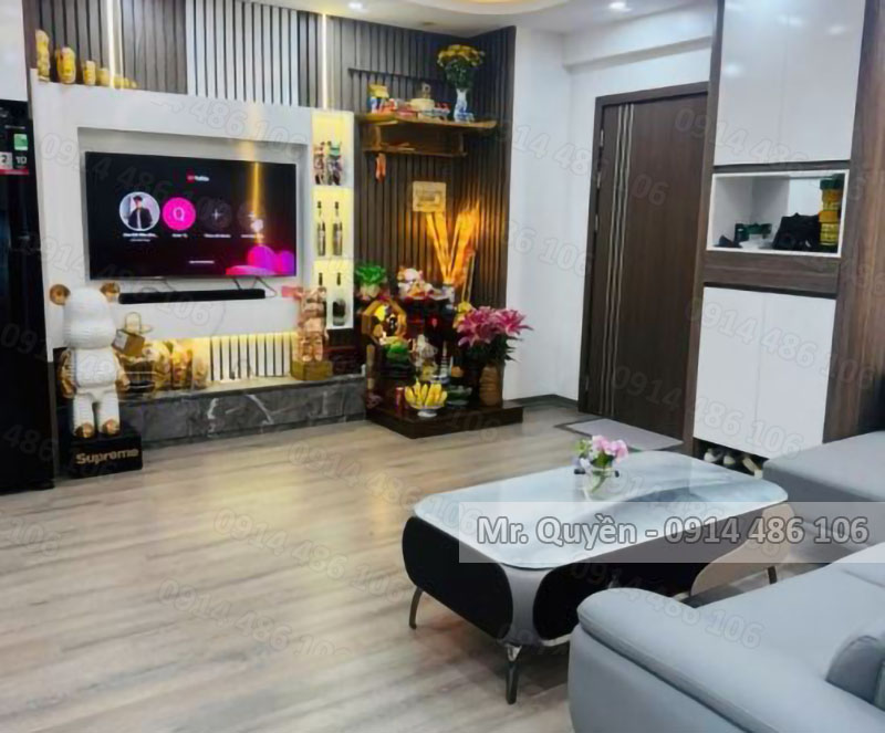 Căn hộ CT4A Bắc Linh Đàm, DT 76m2, 2PN, full nội thất xịn