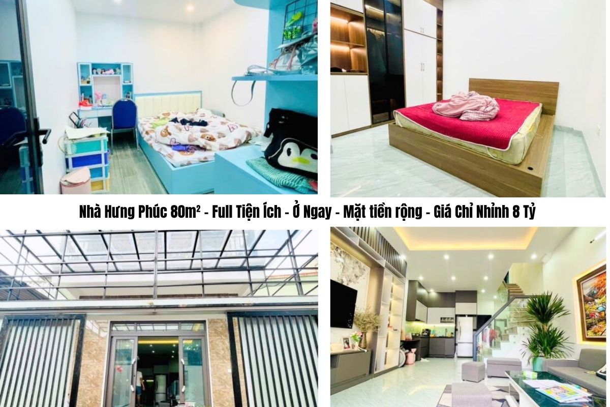 Nhà Hưng Phúc 80m² – Full Tiện Ích – Ở Ngay – Mặt tiền rộng – Giá Chỉ Nhỉnh 8 Tỷ